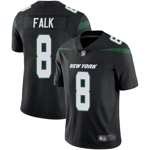 New York Jets Limited Black Men Luke Falk Alternate Jersey NFL Football #8 Vapor Untouchable->nfl t-shirts->Sports Accessory